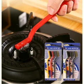 3Pcs Wire Kitchen Gas Stove Cleaning Brush Set